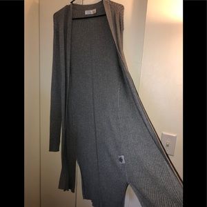 Gray Time & Tru Pointelle Duster sz XXL (20)